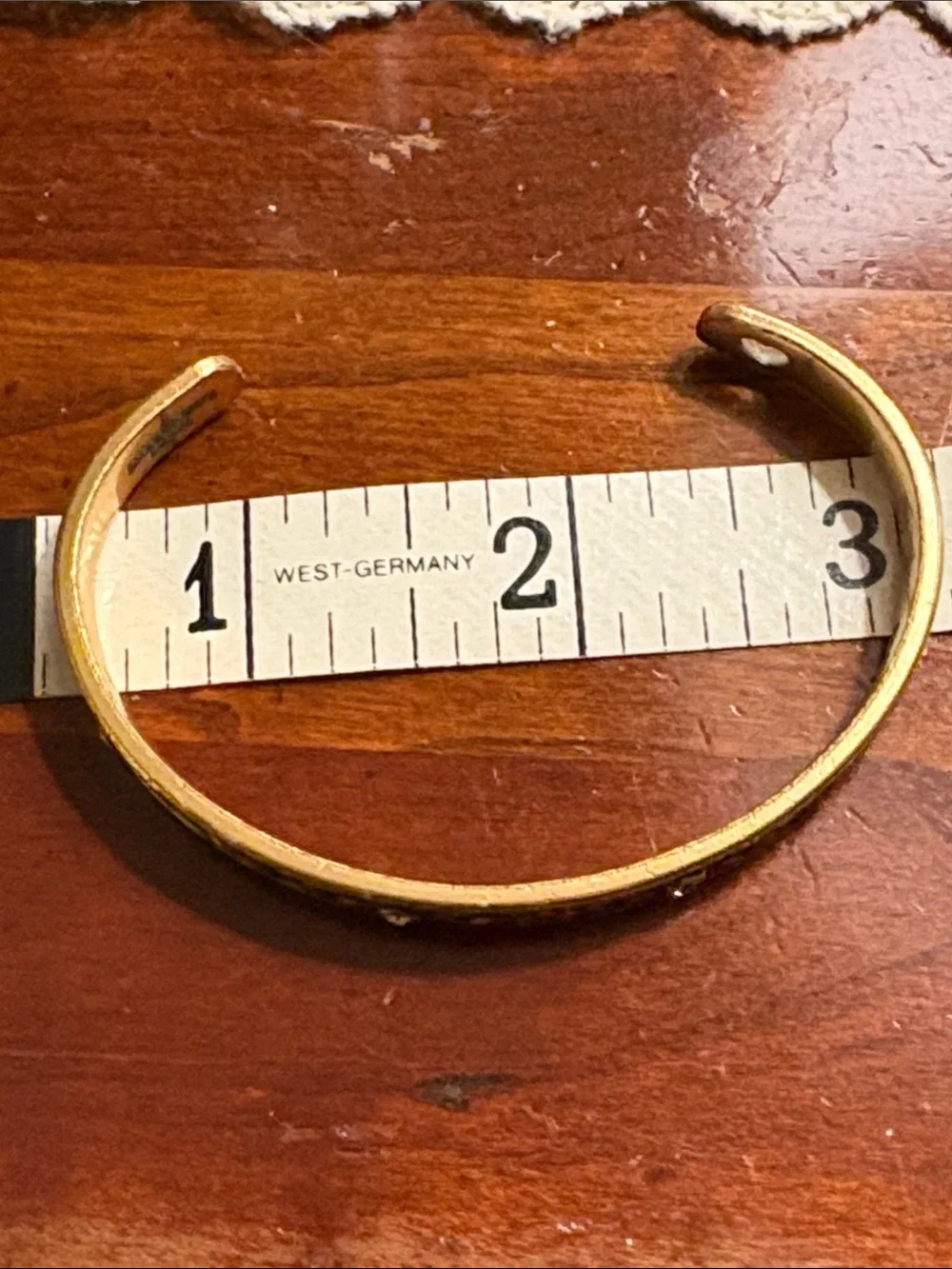 Gold-Tone Geometric Engraved Cuff Bracelet - Alex and Ani